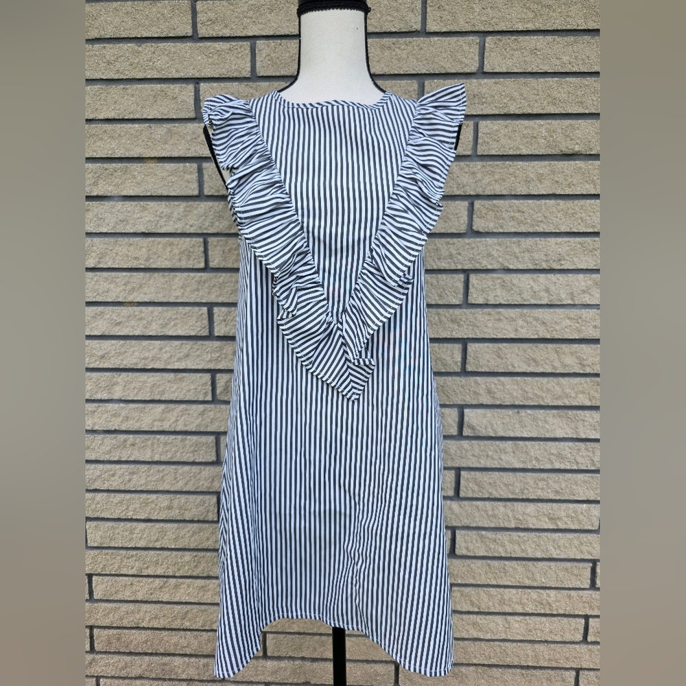 Striped Ruffle Dress